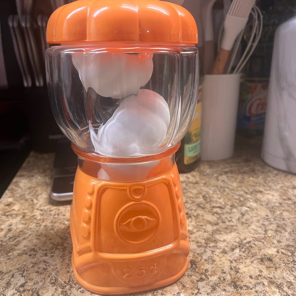 Target Orange gumball jar